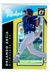 Orlando Arcia [Gold] Baseball Cards 2017 Panini Donruss Optic the Rookies Prices