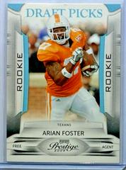 Arian Foster [Draft Picks Light Blue] Football Cards 2009 Playoff Prestige Prices
