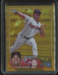 Shane Bieber Baseball Cards 2023 Topps Gilded Collection Prices