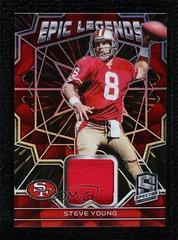 Steve Young [Hyper] Football Cards 2022 Panini Spectra Epic Legends Materials Prices