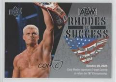 Cody Rhodes #RS-10 Wrestling Cards 2021 Upper Deck AEW Rhodes to Success Prices