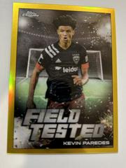 Kevin Paredes [Gold] #FT-15 Soccer Cards 2022 Topps Chrome MLS Field Tested Prices