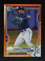 Wander Franco [Yellow Refractor] #BCP-240 Baseball Cards 2021 Bowman Chrome Prospects Prices