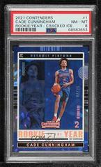 Cade Cunningham [Cracked Ice] #1 Basketball Cards 2021 Panini Contenders Rookie of the Year Prices