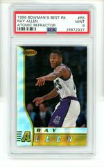 Ray Allen [Atomic Refractor] #R5 Basketball Cards 1996 Bowman's Best Rookie Prices