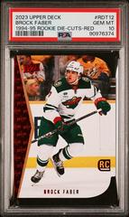 Brock Faber [Red] #RDT-12 Hockey Cards 2023 Upper Deck 1994-95 Rookie Die-Cuts Prices