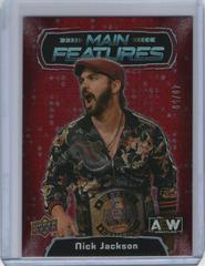 Nick Jackson [Red] Wrestling Cards 2022 Upper Deck AEW Main Features Prices