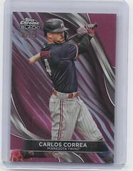 Carlos Correa [Magenta Refractor] #98 Baseball Cards 2024 Topps Chrome Black Prices