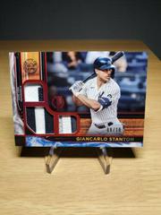 Giancarlo Stanton [Red] #TTR-GS Baseball Cards 2022 Topps Tribute Triple Relics Prices