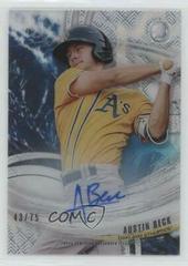 Austin Beck [Autograph] #TY-AB Baseball Cards 2018 Bowman High Tek Tides of Youth Prices