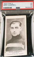 Spiff Campbell #8 Hockey Cards 1924 V145-2 Prices