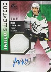 Miro Heiskanen #IS-MH Hockey Cards 2021 SP Game Used Inked Sweaters Autograph Prices