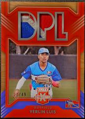 Yerlin Luis [Blue] #DM-YL Baseball Cards 2022 Panini Elite Extra Edition DPL Materials Prices