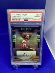 Coby White [Silver Prizm] #CWT Basketball Cards 2019 Panini Prizm Rookie Signatures Prices