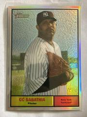 CC Sabathia [Black Refractor] #C87 Baseball Cards 2010 Topps Heritage Chrome Prices