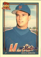 Doug Simons Baseball Cards 1991 Topps Traded Tiffany Prices