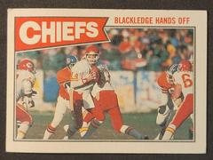 Chiefs Team Leaders [Blackledge Hands Off] #160 Football Cards 1987 Topps Prices