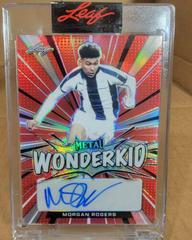 Morgan Rogers [Prismatic Red] #WK-MR1 Soccer Cards 2022 Leaf Metal Wonderkid Autographs Prices