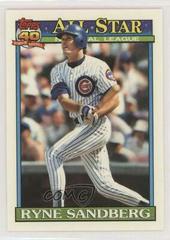 Ryne Sandberg Baseball Cards 1991 Topps Tiffany Prices