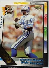 Herman Moore [1000 Stripe] #110 Football Cards 1992 Wild Card Prices