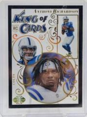 Anthony Richardson [Black] #14 Football Cards 2023 Panini Illusions King of Cards Prices