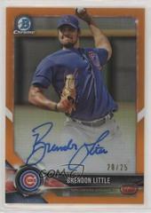 Brendon Little [Orange Refractor] #BCPA-BL Baseball Cards 2018 Bowman Chrome Prospects Autographs Prices