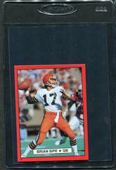 Brian Sipe Football Cards 1981 Topps Red Border Stickers Prices