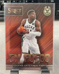 Giannis Antetokounmpo Basketball Cards 2021 Panini Select En Fuego Prices