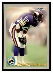 Audray McMillian Football Cards 1993 Fleer Prices