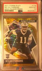Micah Parsons [Gold Pulsar Prizm] #178 Football Cards 2021 Panini Rookies and Stars Prices