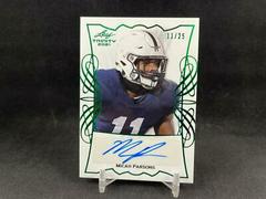 Micah Parsons [Green] #TPA-MP1 Football Cards 2021 Leaf Trinity Portrait Autographs Prices