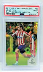 Joao Felix [SP Yellow] #25 Soccer Cards 2019 Topps Chrome UEFA Champions League Sapphire Prices