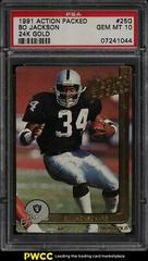 Bo Jackson #25G Football Cards 1991 Action Packed 24KT Gold Prices