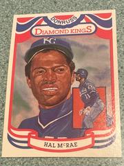 Hal McRae [Diamond Kings Steel] #11 Baseball Cards 1984 Donruss Prices