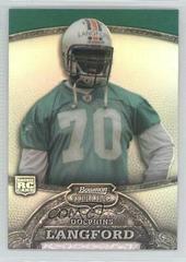 Kendall Langford [Refractor] Football Cards 2008 Bowman Sterling Prices