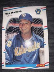 Rick Manning #168 Baseball Cards 1988 Fleer Prices