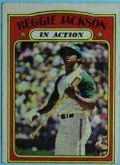 Reggie Jackson [In Action] #436 Baseball Cards 1972 Topps Prices