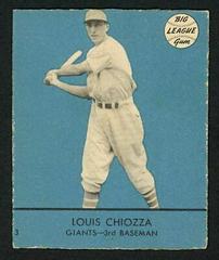 Louis Chiozza #3 Baseball Cards 1941 Goudey Prices