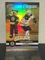 Patrice Bergeron, Blades The Bruin [Gold] #IR-21 Hockey Cards 2023 Upper Deck MVP Ice Reps Prices