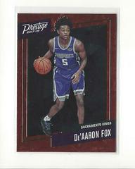 DE'Aaron Fox [Red] Basketball Cards 2017 Panini Prestige Micro Etch Rookies Prices