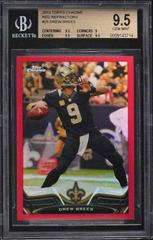 Drew Brees [Black Jersey Red Refractor] Football Cards 2013 Topps Chrome Prices