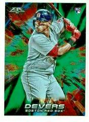 Rafael Devers [Green] Baseball Cards 2018 Topps Fire Prices