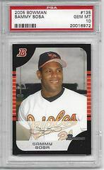 Sammy Sosa #135 Baseball Cards 2005 Bowman Prices