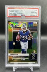 James Cook [Gold] #TR-20 Football Cards 2022 Panini Donruss Optic The Rookies Prices