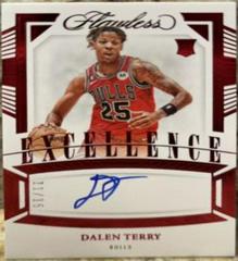 Dalen Terry #35 Basketball Cards 2022 Panini Flawless Excellence Signature Prices