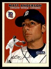 Matt Anderson #59 Baseball Cards 2000 Fleer Tradition Prices