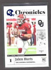 Jalen Hurts [Blue] #14 Football Cards 2020 Panini Chronicles Draft Picks Prices