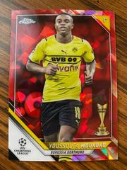 Youssoufa Moukoko [Red Refractor] Soccer Cards 2021 Topps Chrome UEFA Champions League Prices