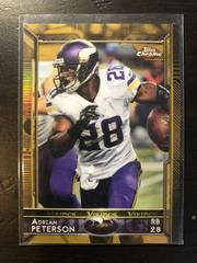 Adrian Peterson [Gold Refractor] #24 Football Cards 2015 Topps Chrome Prices