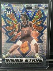 Tyrese Maxey [Fast Break Silver] Basketball Cards 2021 Panini Mosaic Rising Stars Prices